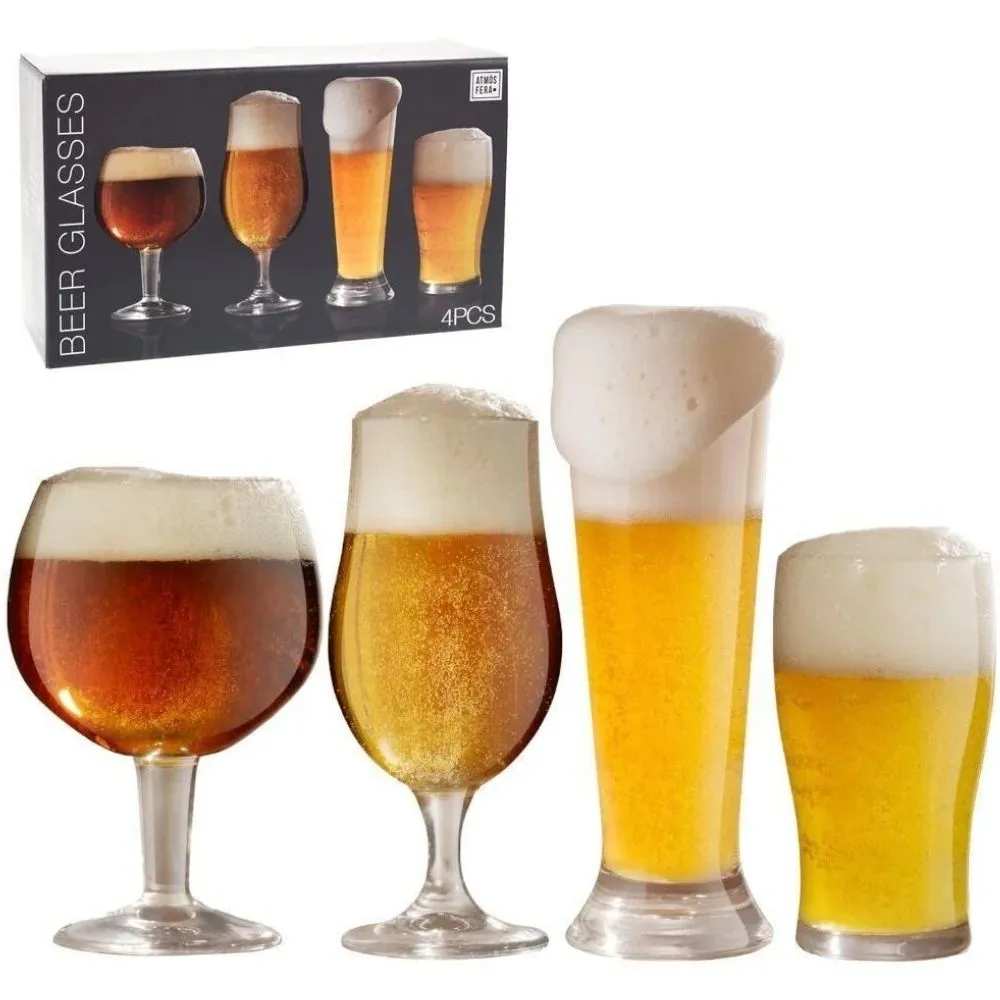 Lot de 4 Verres à Bière