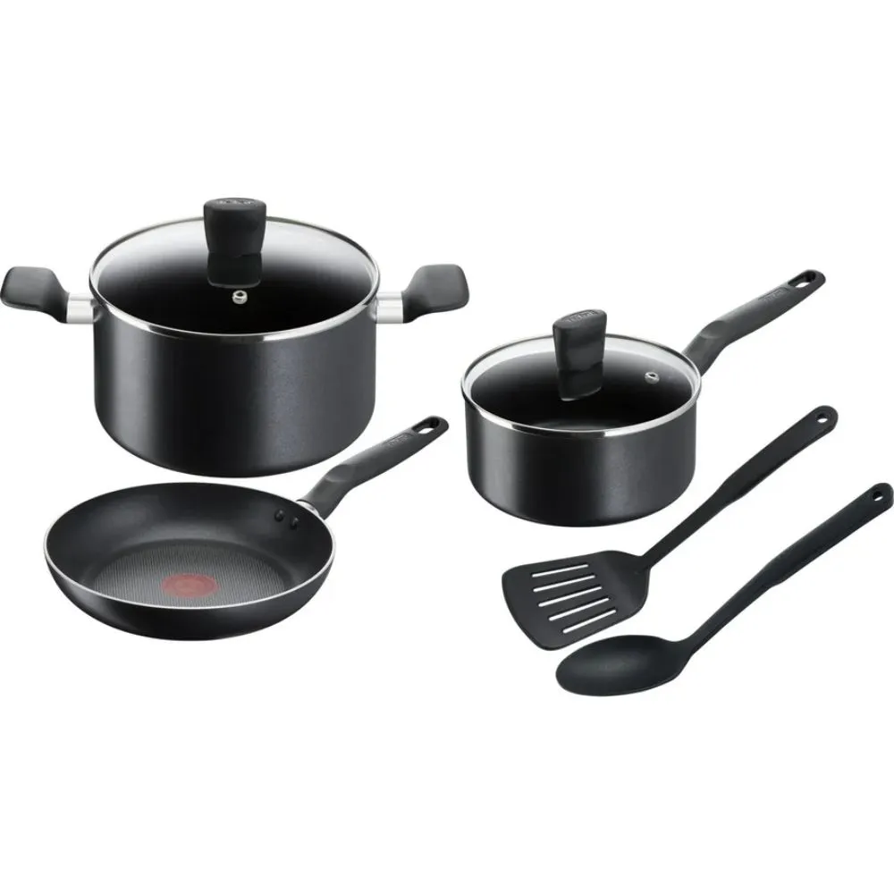 Batterie de Cuisine Aluminium Revêtement Anti-adhésif Supercook Tefal 7 Pièces