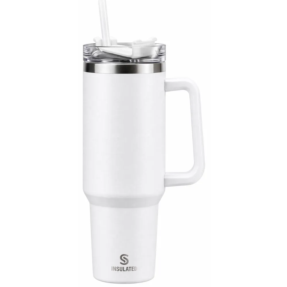 Mug isotherme en Inox Grande Capac avec Paille 1 L
