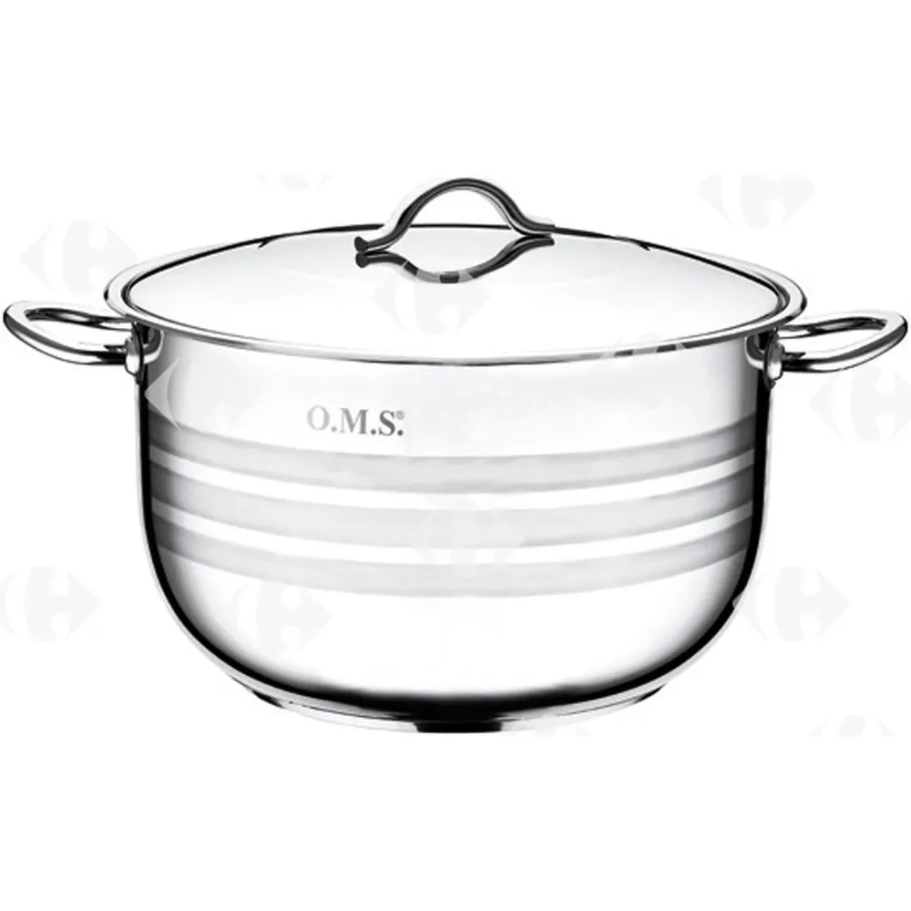Cocotte en Acier Inoxydable avec Couvercle OMS 22cm 4.3/4.5L