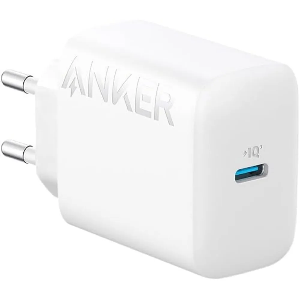 Chargeur Mural USB-C Blanc Anker 25 W