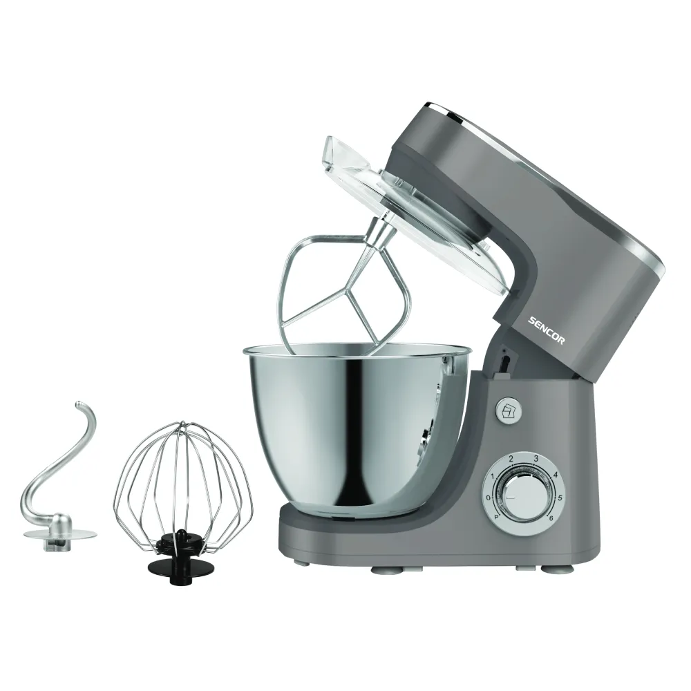 Pétrin 6 Vitesse Gris Sencor 5,5L 1300W.