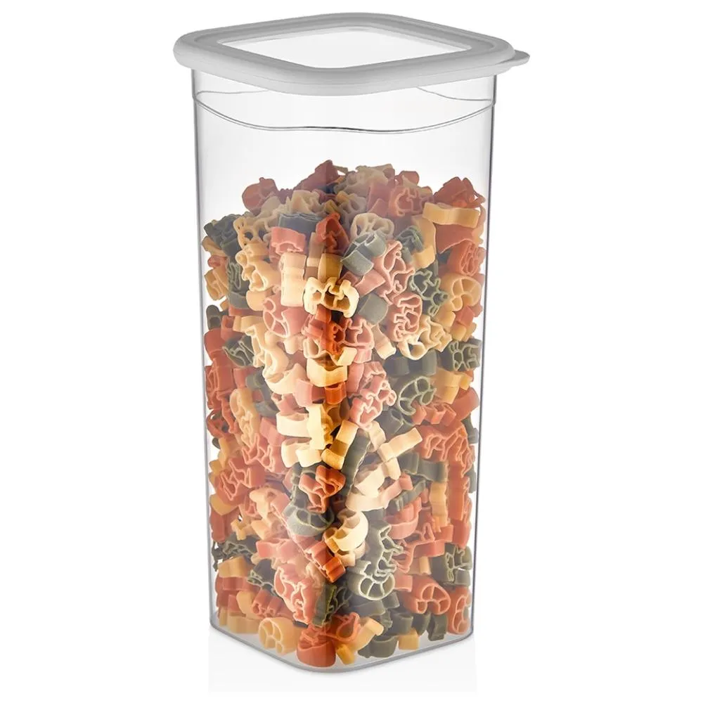Boîte Alimentaire Carrée Élégante Transparente 1,8L