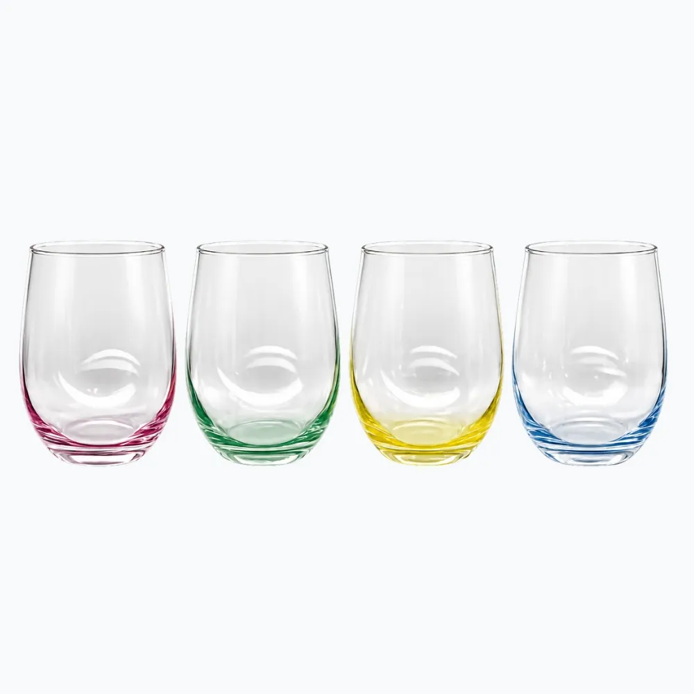 Verre à Eau avec Fond Coloré 515ml
