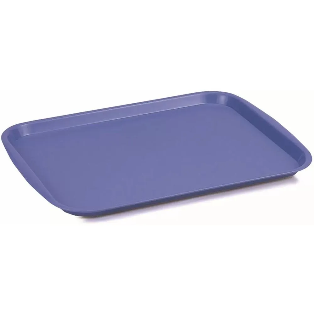 Plateau de Service en Plastique Bleu 43,8x31x2 cm.