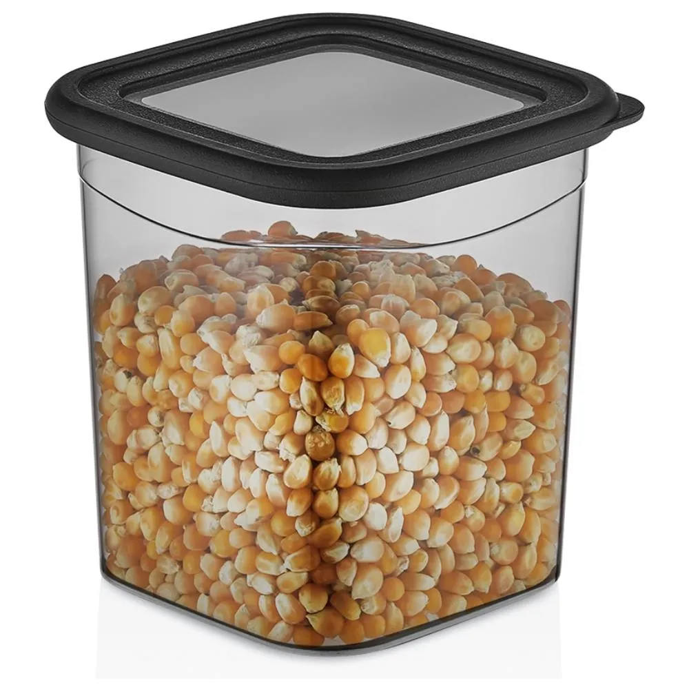 Boîte Alimentaire Carrée Élégante Fumée 90cl