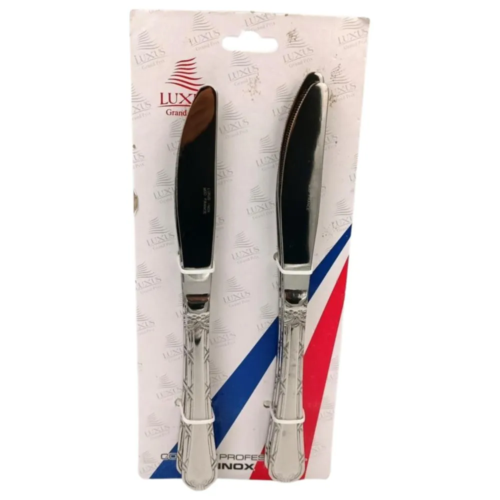 Set de 6 Couteaux de Table en Acier Inoxydable