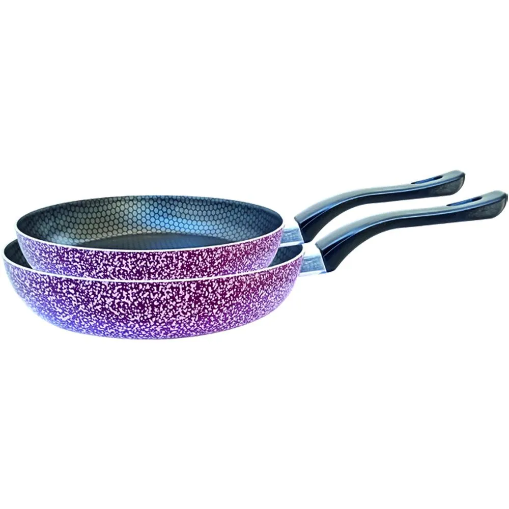 Set de 2 Poêles Effet Teflon Anti-adhérentes 20+24cm