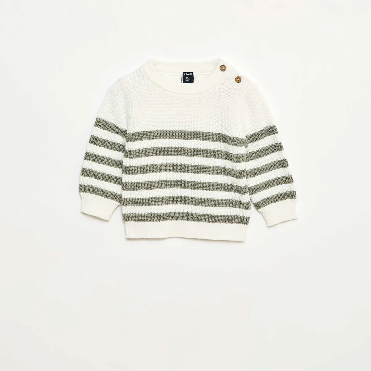 Pull à rayures en coton