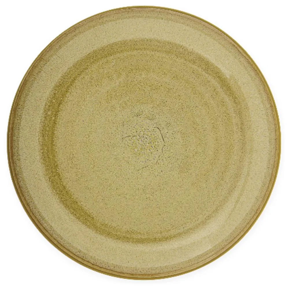 Assiette en Porcelaine Brun Réactif Boho Kasa 27 cm