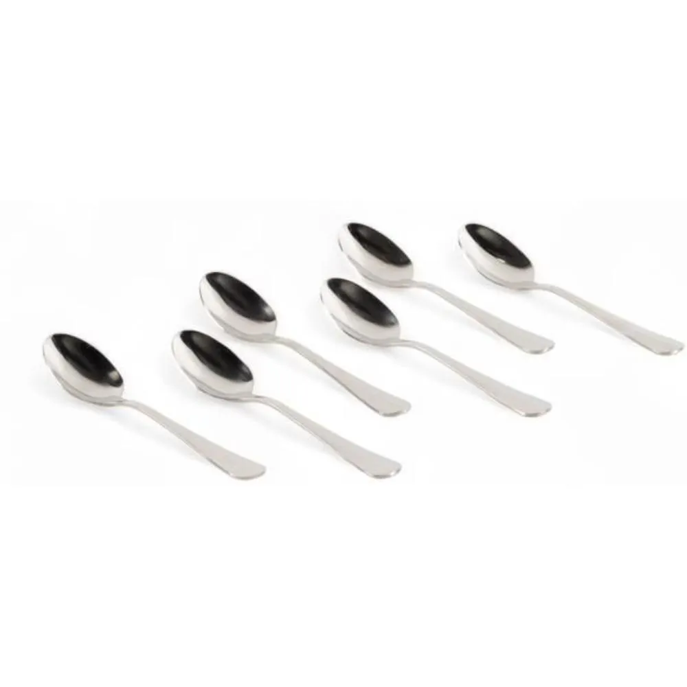 Set de Cuillères à Thé en Acier Inoxydable 6 unités.