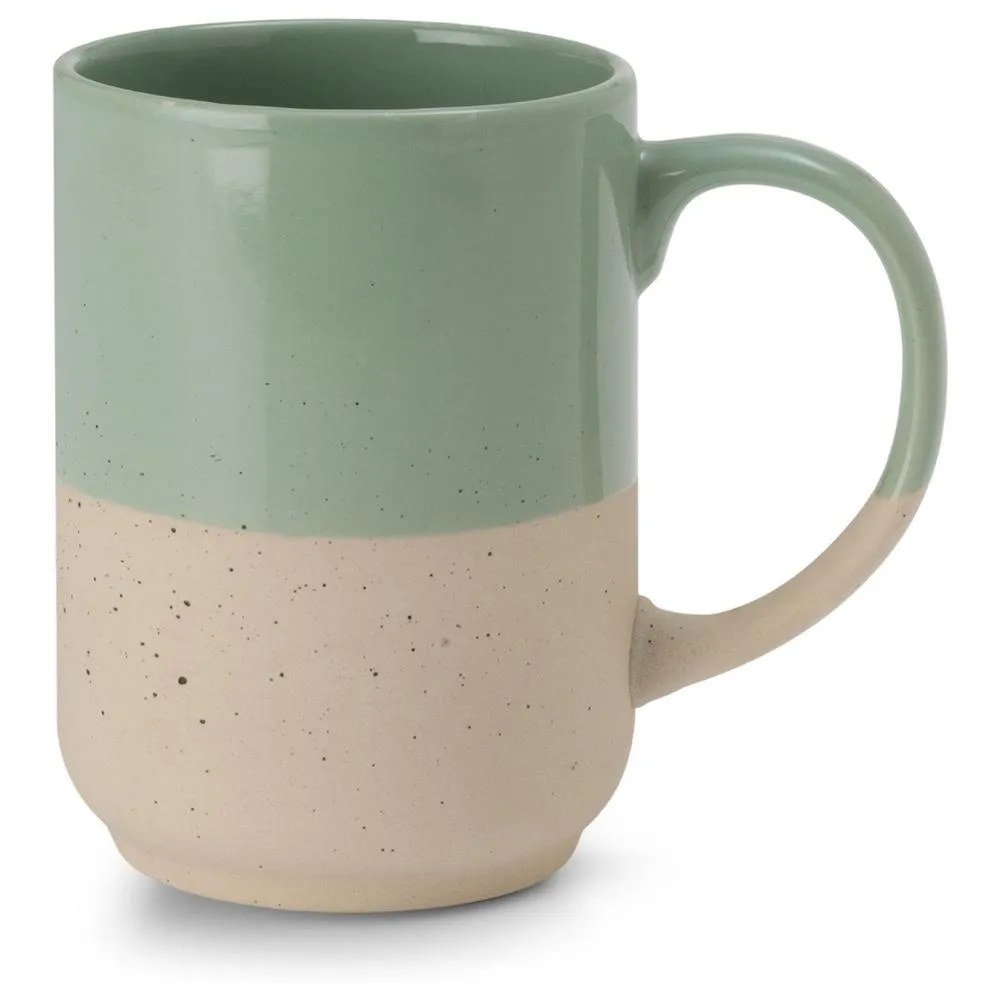 Mug en Porcelaine Vert Beige Kasa 50 cl