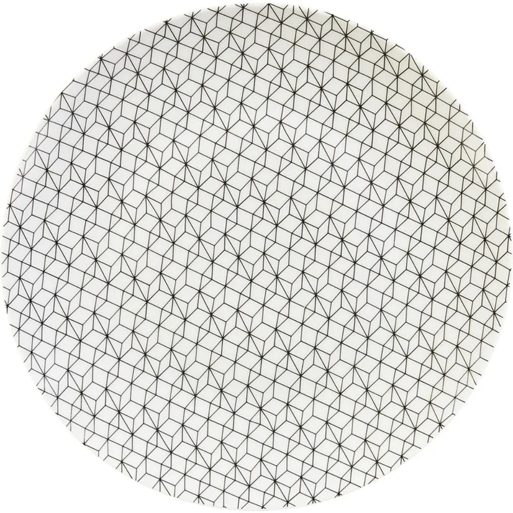 Assiette plate Cosmos Carrefour Home 26,5 cm