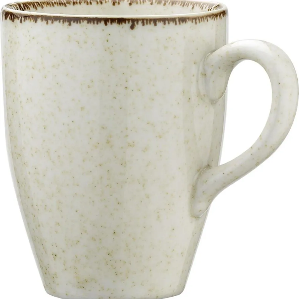 Mug en Porcelaine Pearl Crème 35 cl