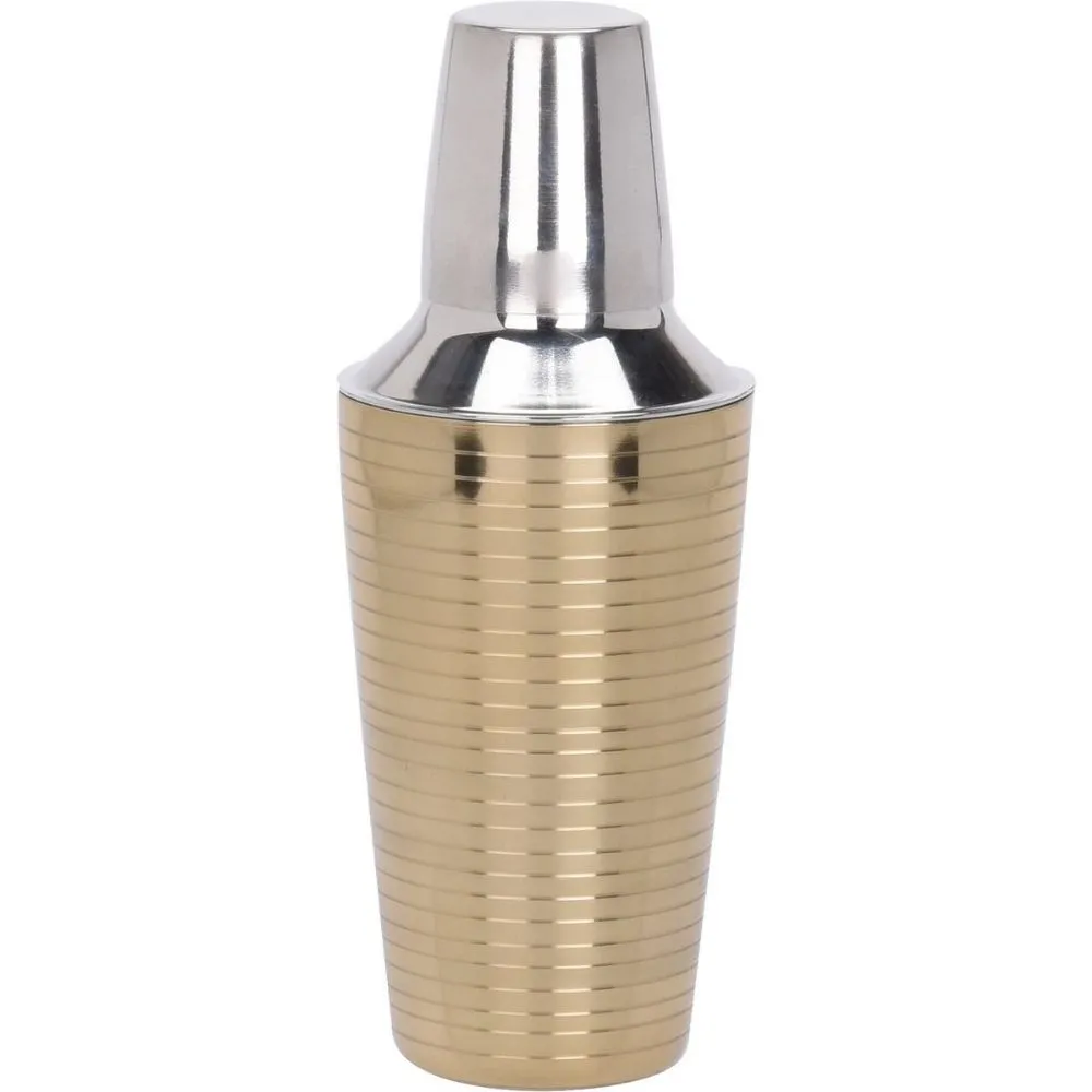Shaker à Cocktail en Acier Inoxydable Doré 500 ml