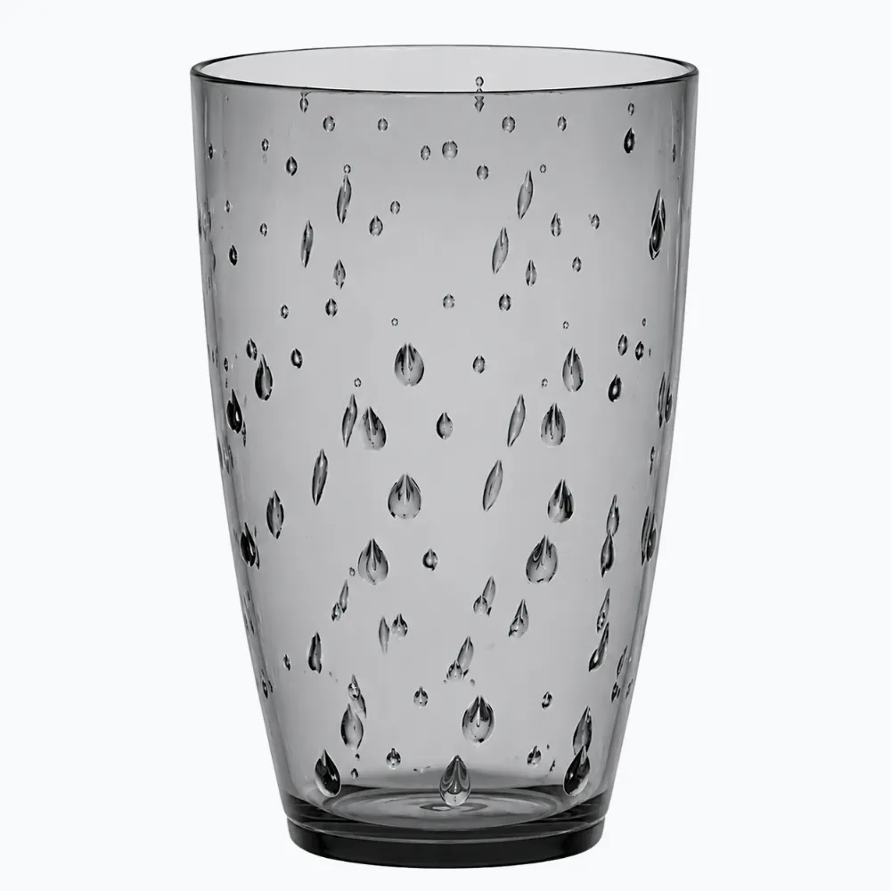 Verre à Eau ou Jus Acrylique Damla Fumé 42cl