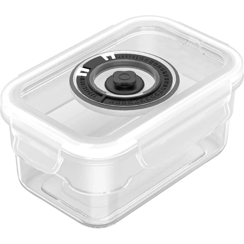 Set Boîtes à Vide Plastique & Pompe Kasa 0,5/0,9/1,9L 4 pièces