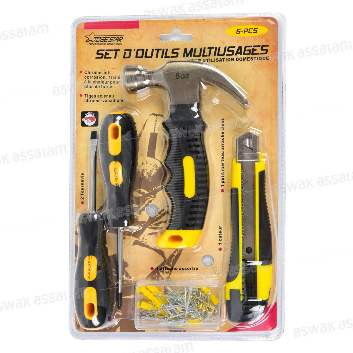 SET D&rsquo;OUTILS MULTIUSAGES 5 PIECES