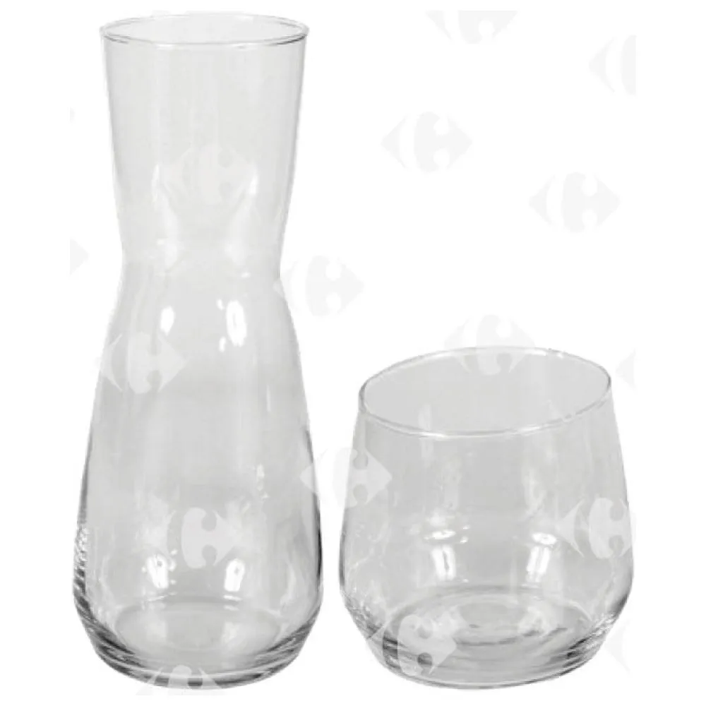 Service Boisson en Verre Hand Made Vitalia 7 Pièces.