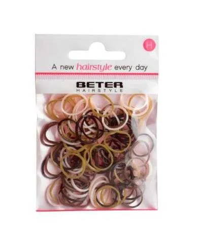 BETER PACK DE MINI ELASTIQUES 100 UNITES MARON REF 19261