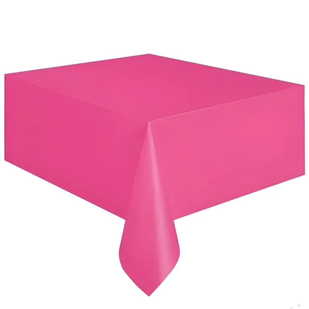 Nappe en Plastique Jetable Rose 140 x 260 cm