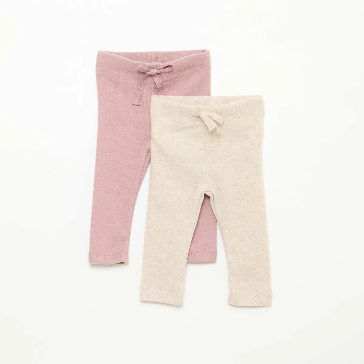 Lot de 2 leggings en maille doudou