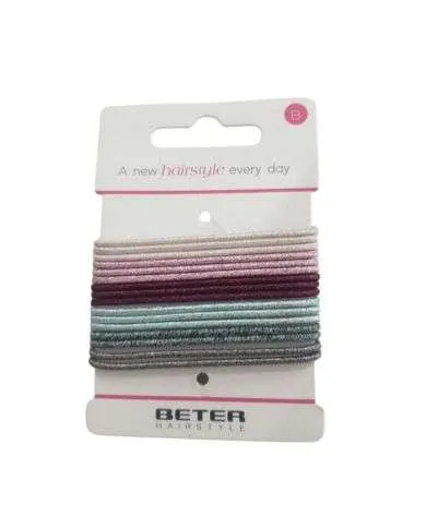 BETER ELASTIQUE CHEVEUX PAILLETE PACK DE 16 REF 19214