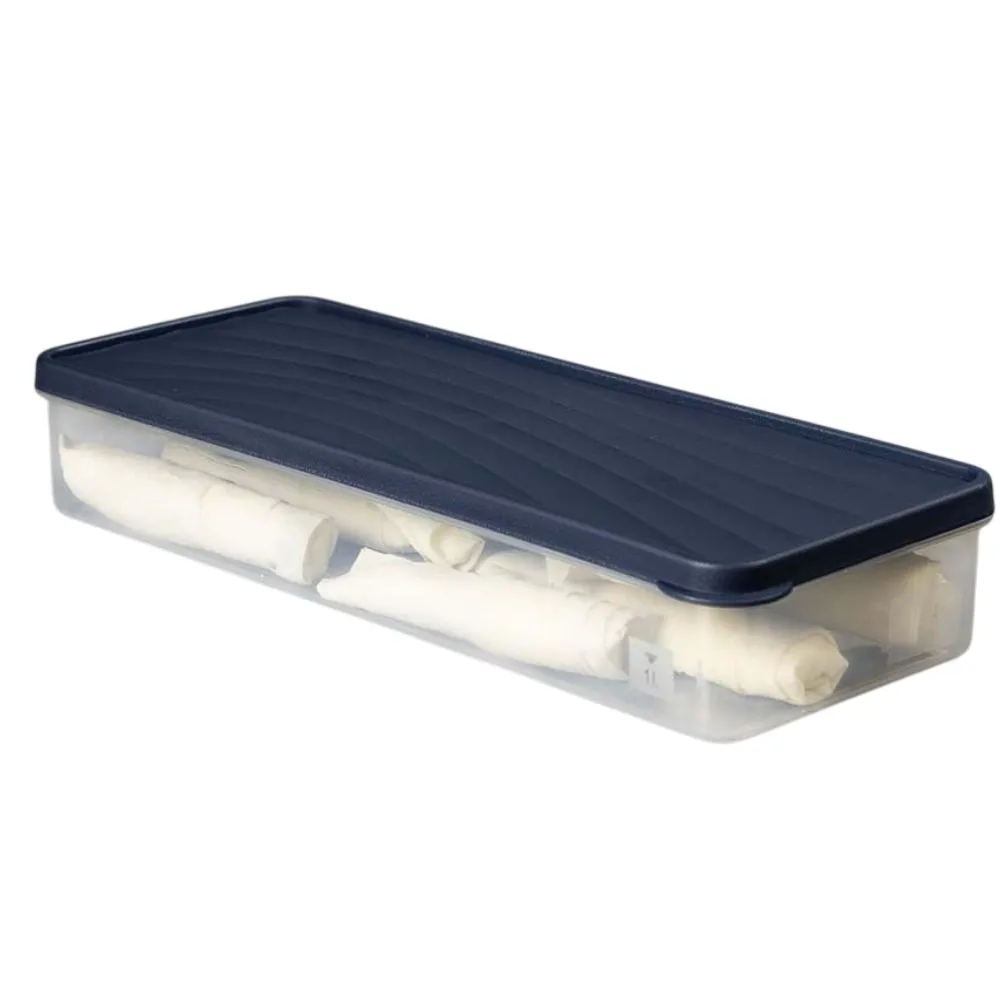 Boîte Rectangulaire en Plastique Décobella 1L 17x12cm