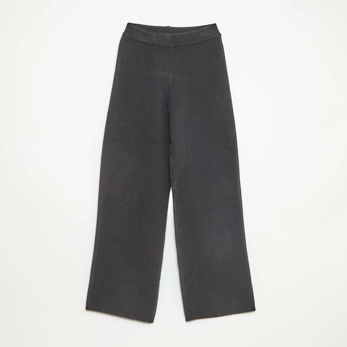 Pantalon wide leg en tricot