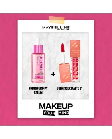 MAYBELLINE PACK PRIMER GRIPPY SERUM 30 ML+ SUNKISSER MATTE 31