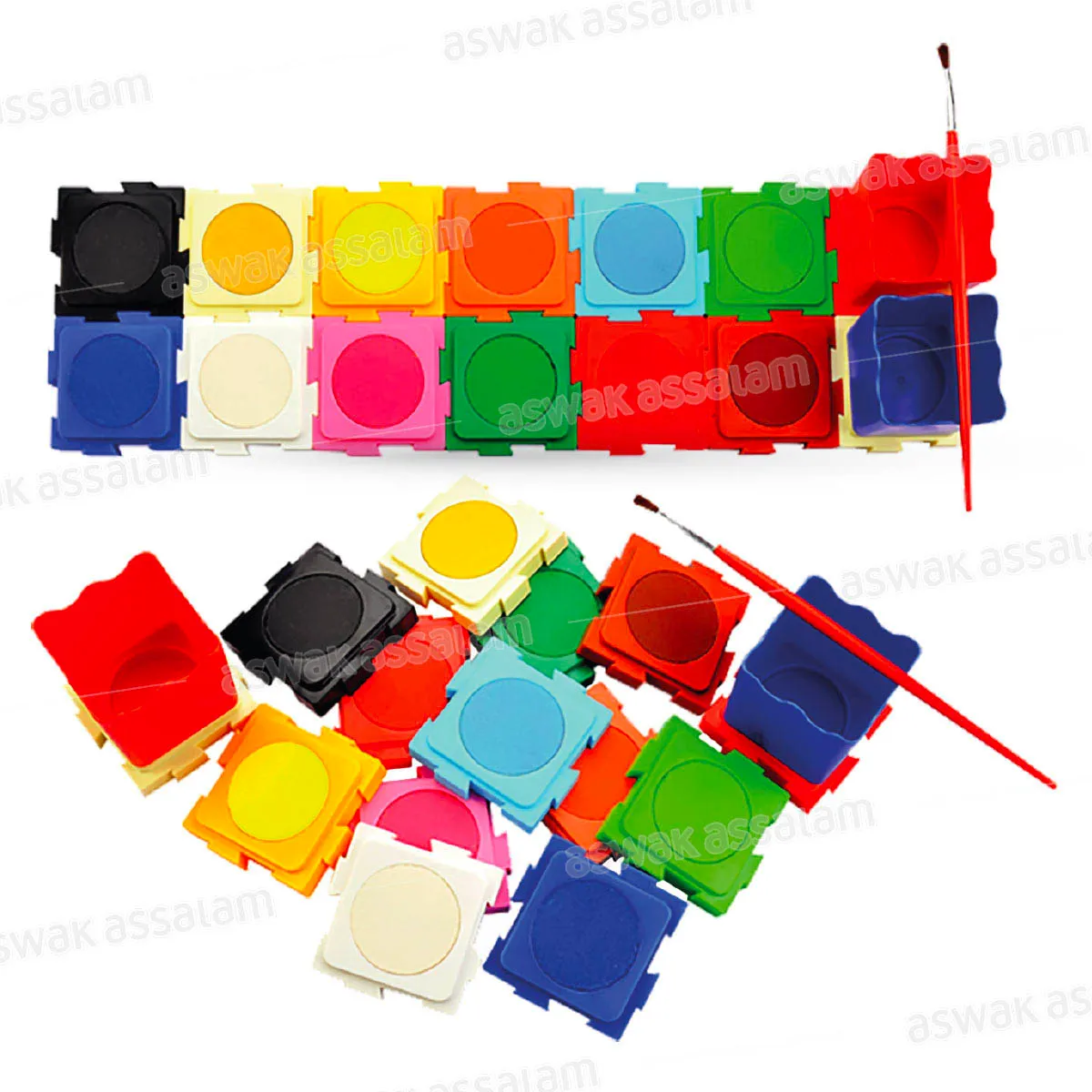 PUZZLE PEINTURE A L&rsquo;AQUARELLE 12 COULEURS FATIH