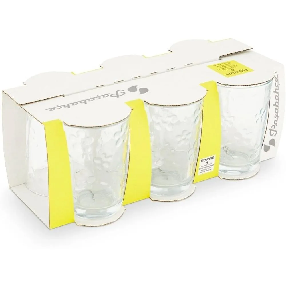 Pack de 6 Verres à Thé Fleur 20cl