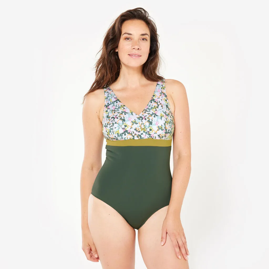 Maillot de bain 1 pièce forte poitrine natation Femme - Mia all mini vert