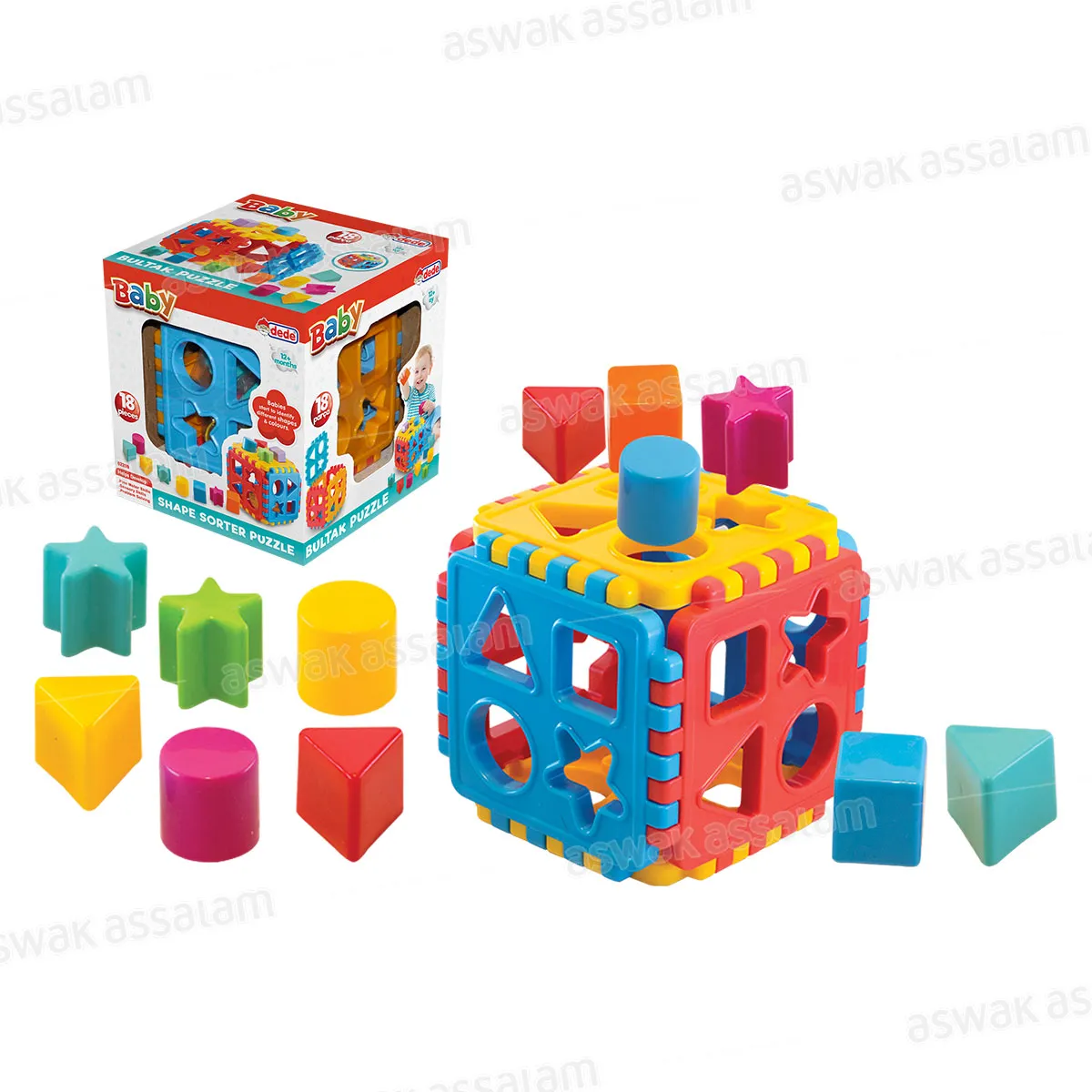 CUBE EDUCATIF TRIEUR DE FORMES
