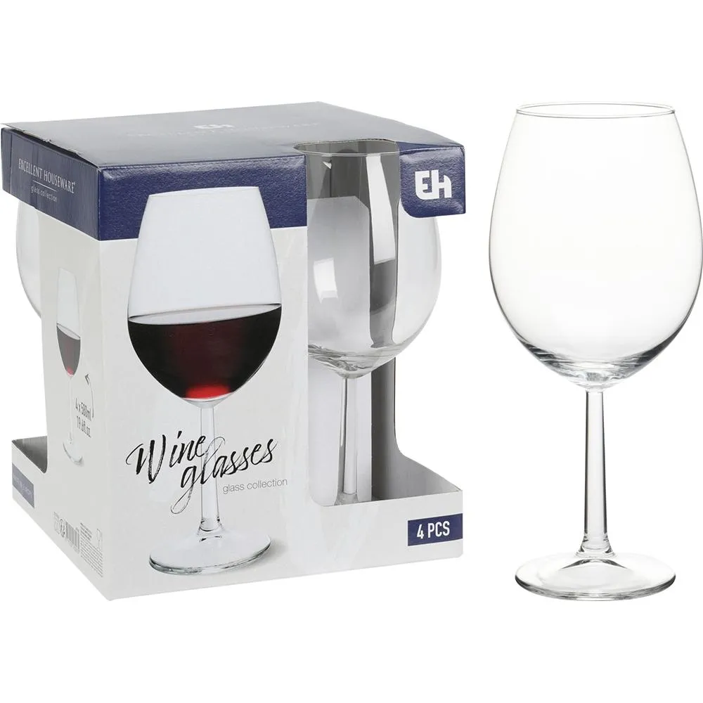 Verres à Vin Excellent Houseware 580ml 4 pièces