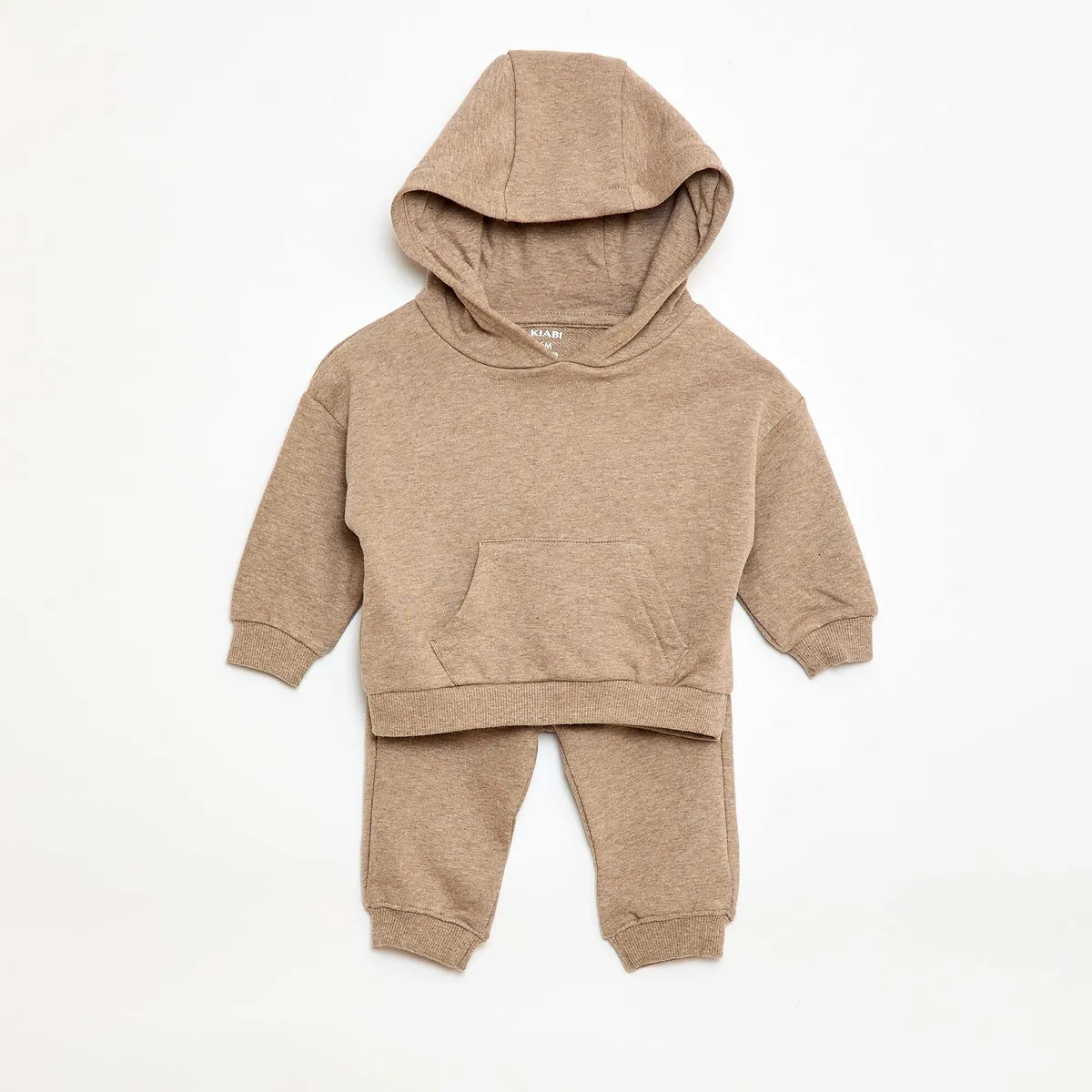 Ensemble sweat à capuche + jogging monochrome - 2 pièces