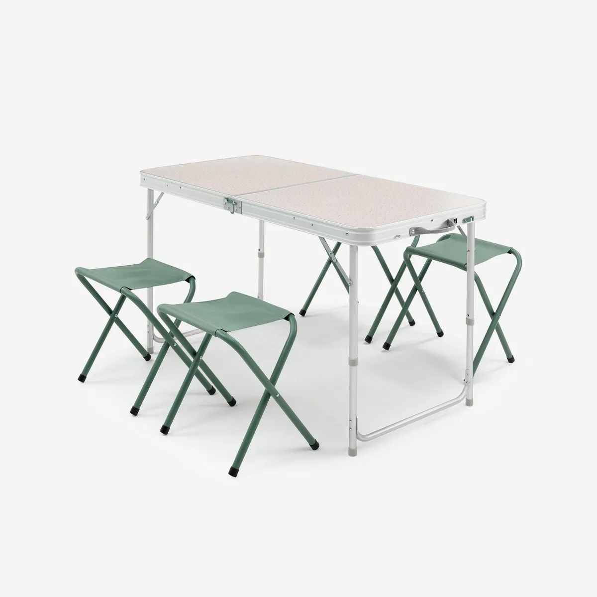 QUECHUA  Table de camping pliante, 4 tabourets, 4 à 6 personnes