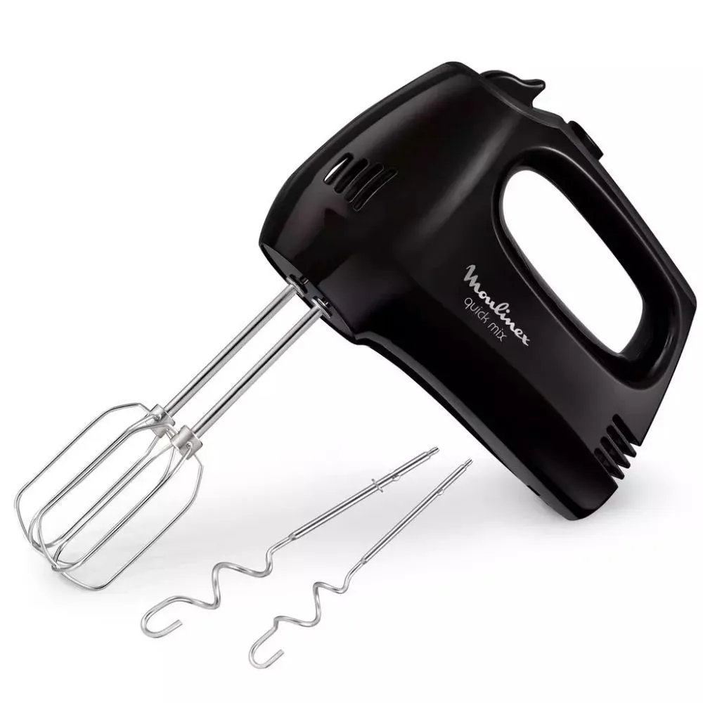 Batteur à Main Noir Moulinex 300W