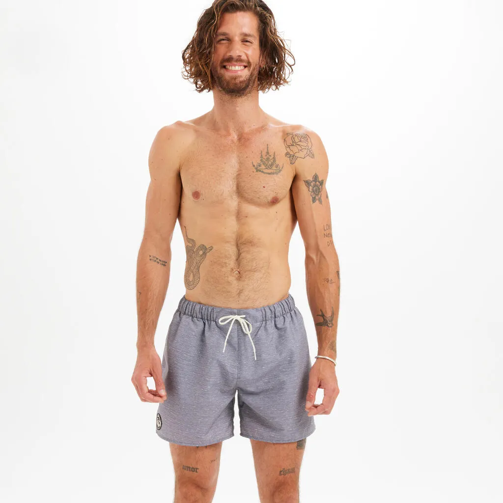 Short de bain 15" homme - 100 heather gris