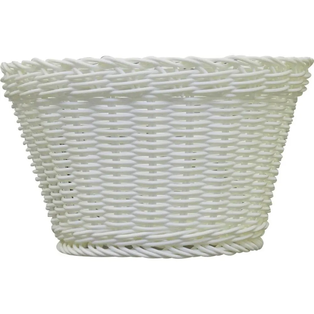 Corbeille à Pain Ronde Blanche en PVC Carrefour Home