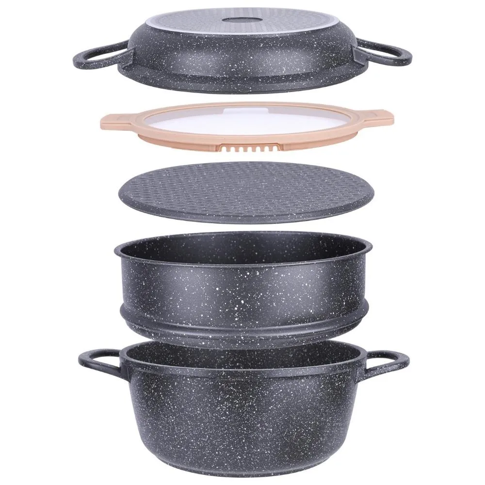 Batterie de Cuisine Compacte Céramique Pro Kasa 5 pièces
