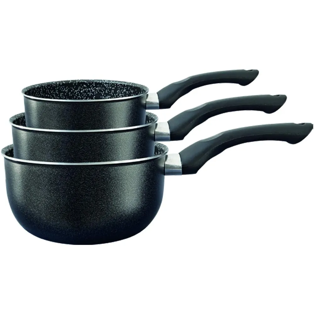 Set de 3 Casseroles en Aluminium Anti-adhérentes 16+18+20cm