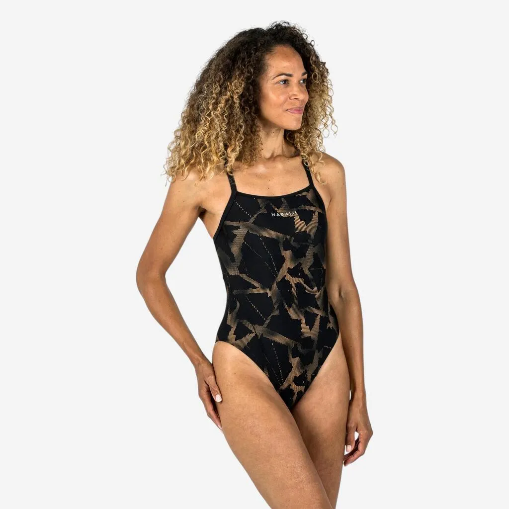 Maillot de bain de natation femme une pièce lexa ice orange