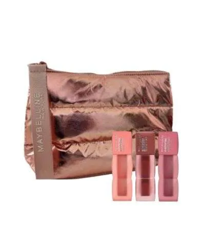 MAYBELLINE LOT DE 3 SUPERSTAY TEDDY TINT 10-15-55 + TROUSSE OFFERTE