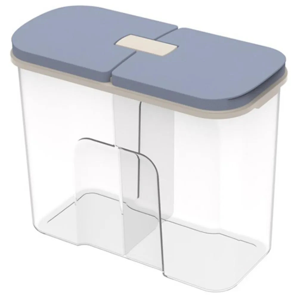 Contenant Rectangulaire pour Aliments Secs Luna 2 Pièces 2,1L