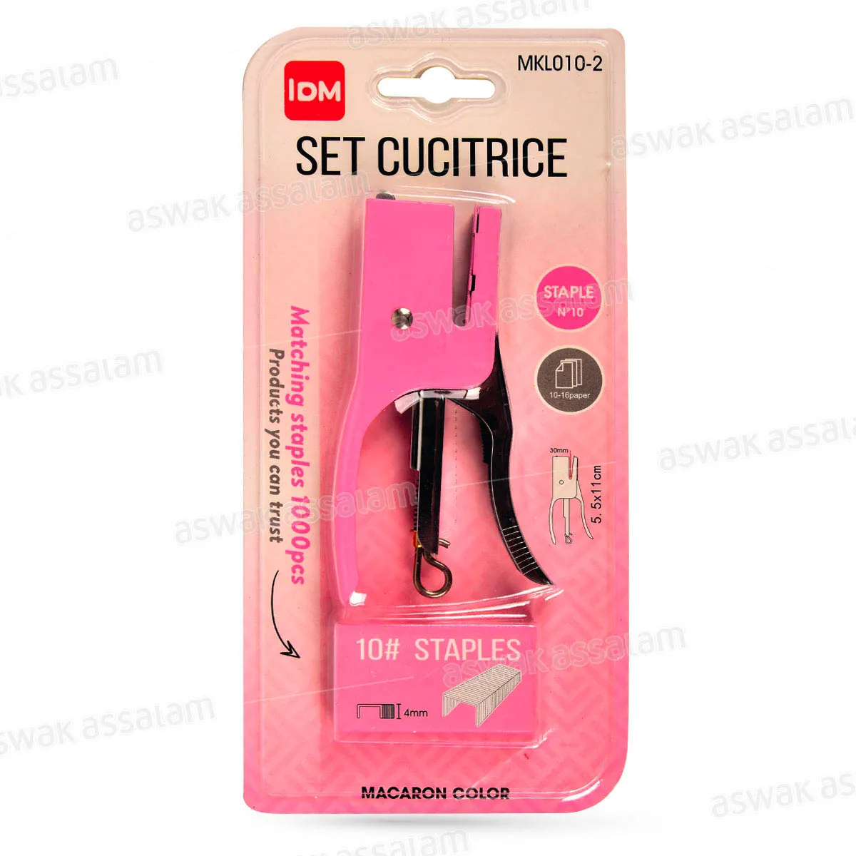 SET AGRAFEUSE + AGRAFES 5,5*11 CM